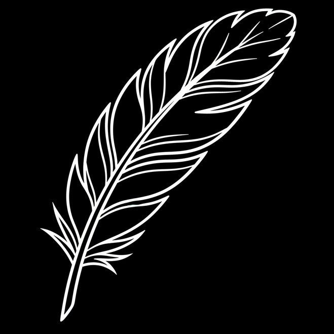 the png should be an outline of a feather (white line)